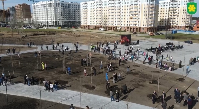 У місті Буча відкрили Сквер пам'яті «03.22», присвячений пам'яті жертв російської окупації.
